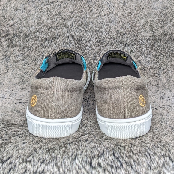 Roper Canvas Embroidered Aztec Slip On Shoe Women's 7 - Picture 5 of 10